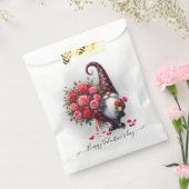 可愛いブラック格言とレッドローゼスバレンタインデー フェイバーバッグ (封をした状態)