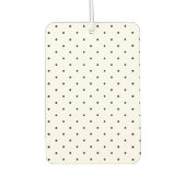 可愛いブラック水玉模様パターエレガントンスタイリッシュシック カーエアーフレッシュナー (正面)