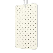 可愛いブラック水玉模様パターエレガントンスタイリッシュシック カーエアーフレッシュナー (左)