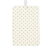 可愛いブラック水玉模様パターエレガントンスタイリッシュシック カーエアーフレッシュナー (裏面)