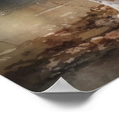 可愛いブリタニー犬アートプリントポスター ポスター (角)