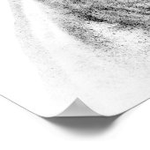 可愛いブルテリア犬アート ポスター (角)