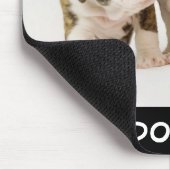 可愛いブルドッグが子犬を支配遊するマウスパッド マウスパッド (コーナー)