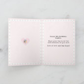 可愛いブルドッグパピードッグ8誕生日カード カード (内部)