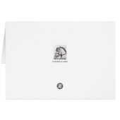 可愛いブルドッグ絵画パピーのカード (裏面横)