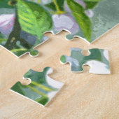 可愛いブルーイエローバーズウォーターカラーアートオイルペインティング ジグソーパズル (側面)