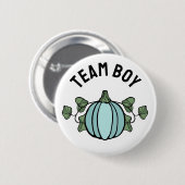 可愛いブルーカボチャのチームボーイジェンダーの発表 缶バッジ (正面&裏面)