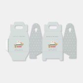 可愛いブルースタックストーリーブック結婚フローラ フェイバーボックス (折り畳みなし)