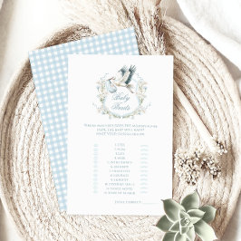 可愛いブルーストーク配信ベビーシャワー特徴ゲーム