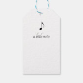 可愛いブルーティートオンザブランチカスタム ギフトタグ (裏面)