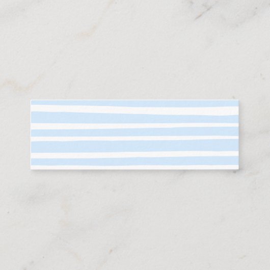 可愛いブルーディスプレイシャワーカードの挿入 スキニー名刺 (裏面)