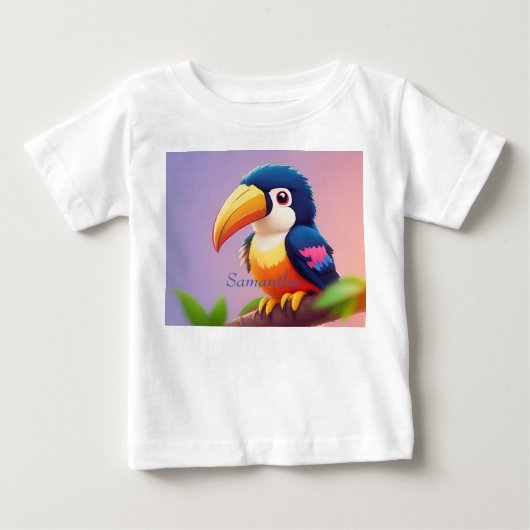 可愛いブルートゥーカン ベビーTシャツ (正面)
