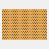 可愛いブルードッグポーズラッピング紙セット3 ラッピングペーパーシート (正面3)