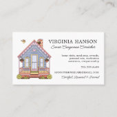 可愛いブルーハウス介護サービス 名刺 (正面)