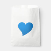 可愛いブルーハートミニマルモダンム フェイバーバッグ (正面)