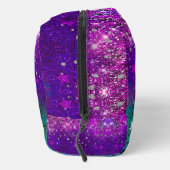 可愛いブルーパープルグラデーショングリッターモノグラム ドップキット (右)