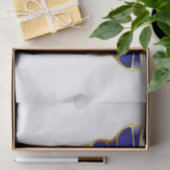 可愛いブルーピンク金ゴールド蝶フローラありがとう 薄葉紙 (ギフト)