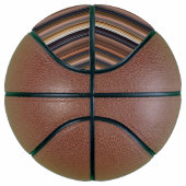 可愛いブルーブラウンストライプの バスケットボール (右)