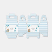 可愛いブルーベアーバルーンベビーシャワー フェイバーボックス (折り畳みなし)