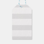 可愛いブルーベビーホエールボーイベビーシャワーラベル ギフトタグ (裏面)