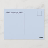 可愛いブルーベリーにメッセージのフルーツを追加 ポストカード (裏面)