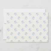 可愛いブルーボーイズ犬Any Age誕生日写真パーティー サンキューカード (裏面)