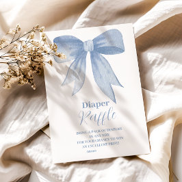 可愛いブルーリボン男の赤ちゃんラッフルおむつ エンクロージャーカード