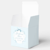 可愛いブルーリボンboho名門私立校風の男の赤ちゃんシャワー フェイバーボックス (オープン)