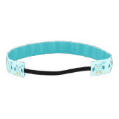 可愛いブルー男の赤ちゃんフクロウ非ヘッドバスリップまたは滑ることンドン アスレチックヘッドバンド (裏面)