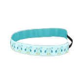 可愛いブルー男の赤ちゃんフクロウ非ヘッドバスリップまたは滑ることンドン アスレチックヘッドバンド (右)