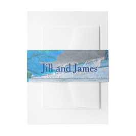 可愛いブルー結婚ズ 招待状ベリーバンド