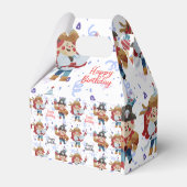 可愛いブルー&レッド海賊テーマ フェイバーボックス (裏面サイド)