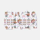 可愛いブルー&レッド海賊テーマ フェイバーボックス (折り畳みなし)