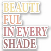 可愛いブロム、あらゆる色合いで美しい シール (正面)