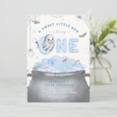 可愛いブーが1歳の誕生日を迎える 招待状 (スタンド正面)