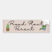 可愛いプおもしろいラントパー誇りを持ったパーカー バンパーステッカー (正面)