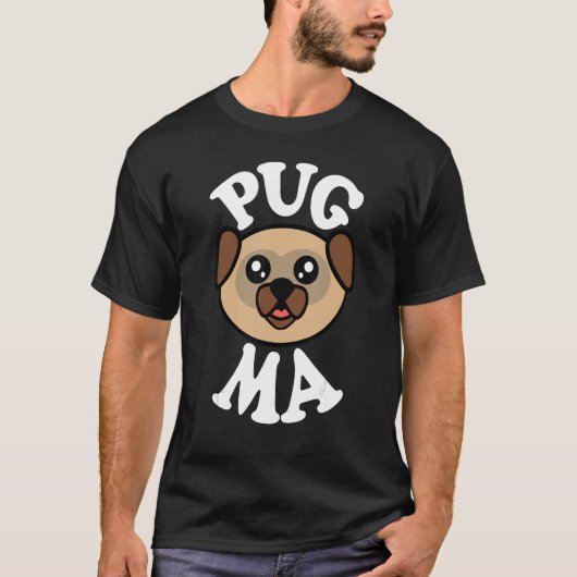 可愛いプグ馬 Tシャツ (正面)