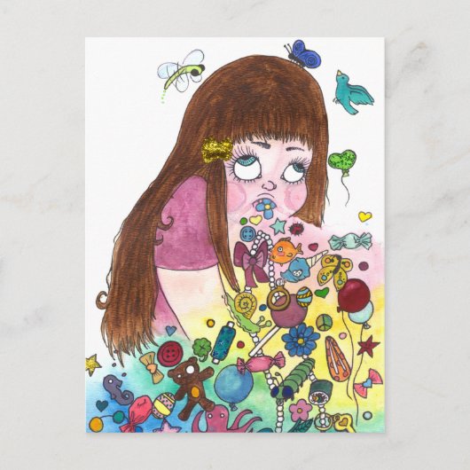 可愛いプケ ポストカード (正面)