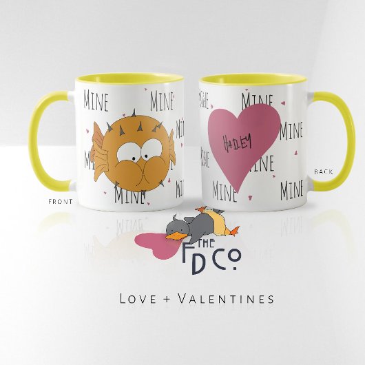 可愛いプファーおもしろいが可愛い「みね」 マグカップ