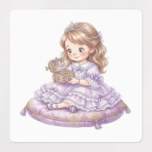 可愛いプリンセスの ラベル (デザイン2)