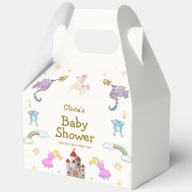 可愛いプリンセスドラゴンユニコーンベビーシャワー