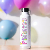 可愛いプリンセスパーソナライズされたアルファベット ウォーターボトル