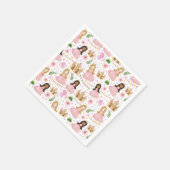 可愛いプリンセス王室のと城パーティー スタンダードカクテルナプキン (角)