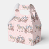 可愛いプリンセス馬車用パーティー箱 フェイバーボックス (裏面サイド)