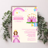 可愛いプリンセス鮮やかカラフルユニーククインセニエラ 招待状