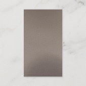 可愛いプレーン赤ベージュのデザイナー名刺 名刺 (裏面)