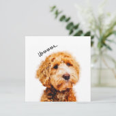 可愛いプードルドッグ柄プリント (スタンド正面)