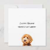 可愛いプードルドッグ柄プリント (裏面)