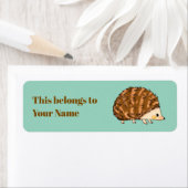 可愛いヘッジホッグラベル名前をカスタムする ラベル (インサイチュ)