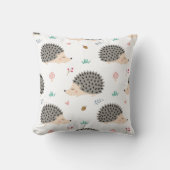 可愛いヘッジホッグ印刷 クッション (正面)